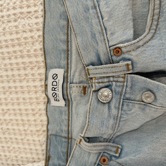 Levi’s by BORDO Los Angeles - light wash distressed denim jeans - Picture 4 of 6
